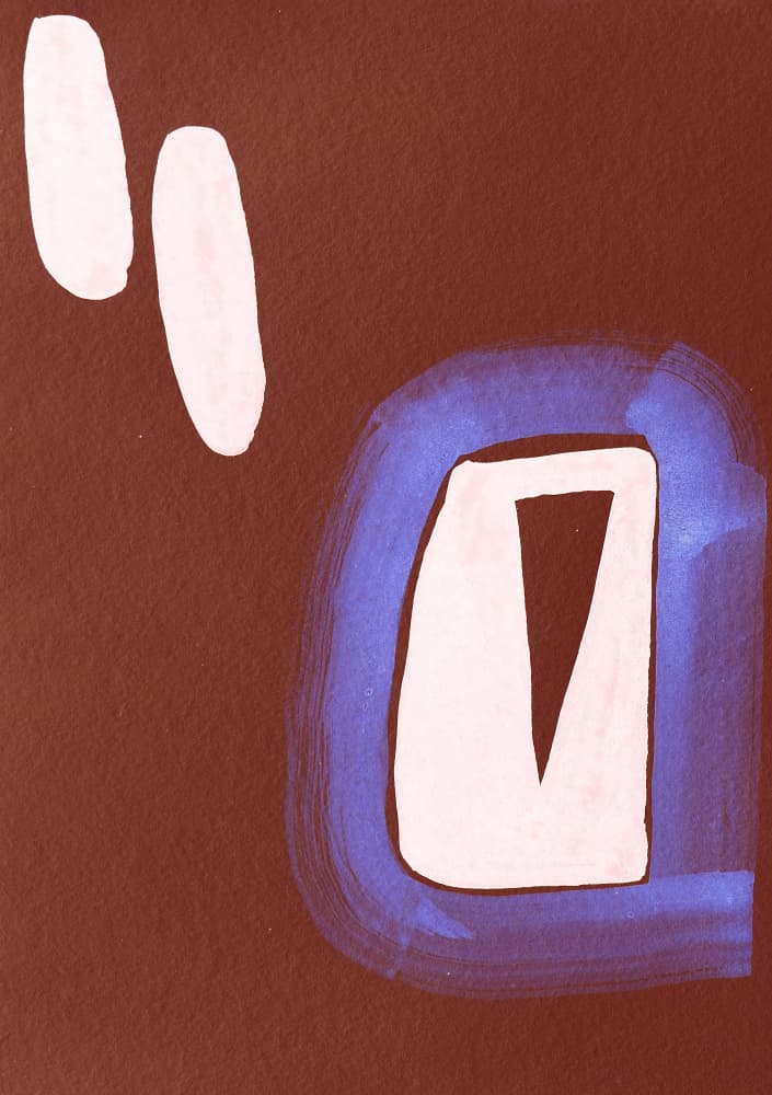 Indigo Abstract Forms by Santhosh ch — canvas wall art