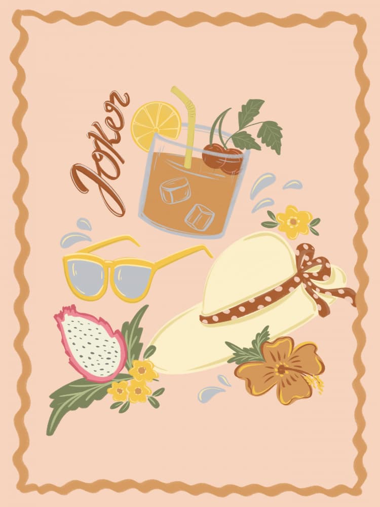 Tropical Summer Vibes by Nikita Jariwala — canvas wall art