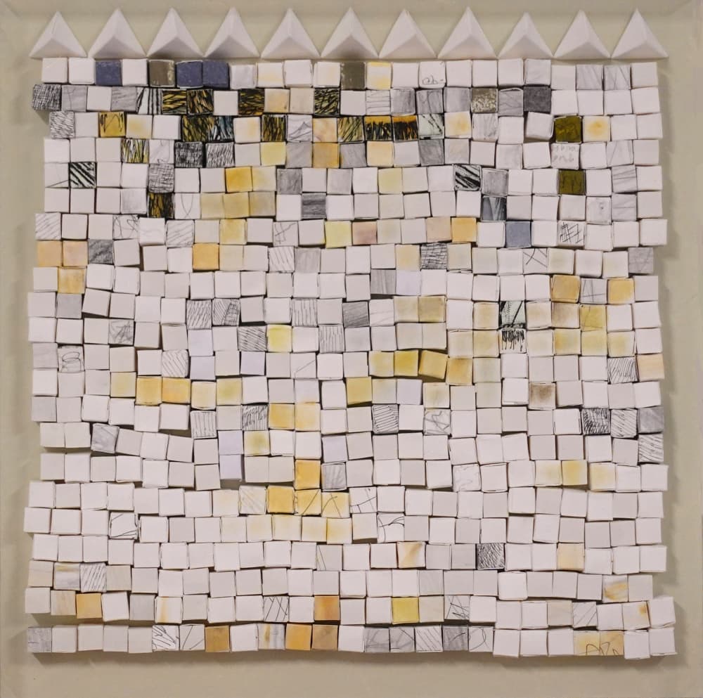 Modern Textured Mosaic by Irene Yesley — canvas wall art