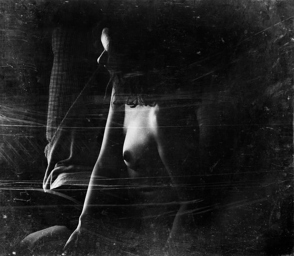 Dark Nude Profile by Bogdan Bouşcă — canvas wall art