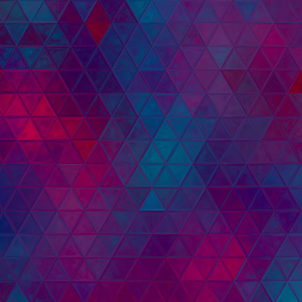 Vibrant Abstract Triangles by Justyna Jaszke — canvas wall art