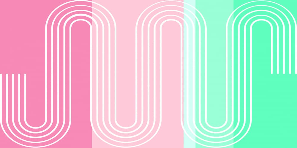 Wavy Pastel Lines by Sue Skellern — canvas wall art