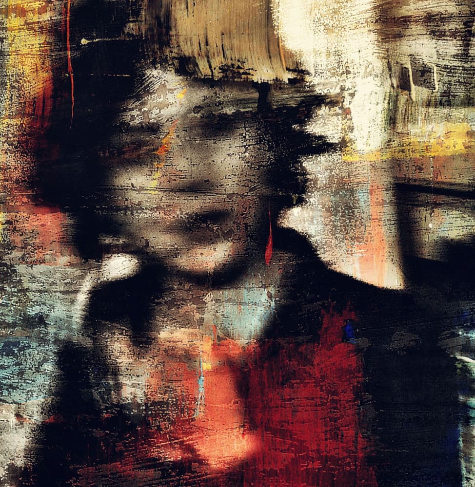 Moody Abstract Portrait by Dalibor Davidovic — canvas wall art