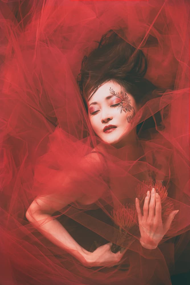 Serene Red Vision by Daisuke Kiyota — canvas wall art