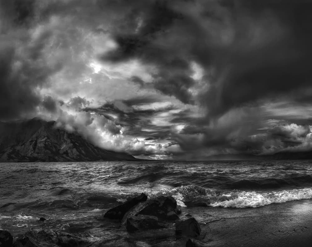 Dark Waters Stormy Skies by Yvette Depaepe — canvas wall art