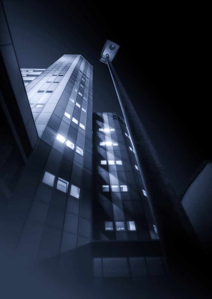 Urban Night Glow by Jörg Vollrath — canvas wall art