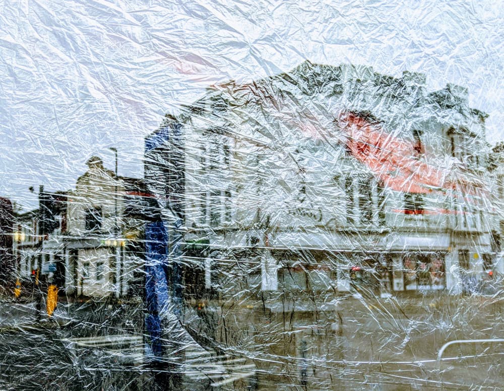 Crumpled City Street by Elizabeth Allen — canvas wall art