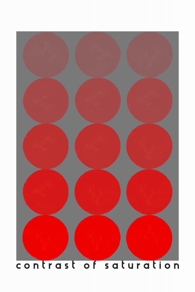 Red Saturation Grid by Rosana Laiz Blursbyai — canvas wall art