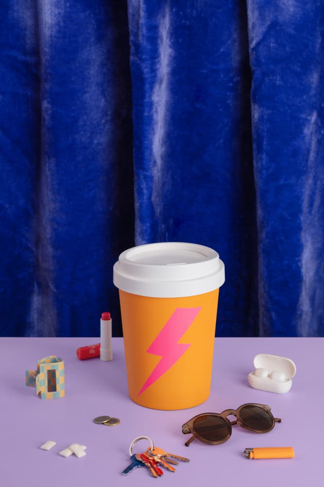 Energetic Coffee Essentials by Julia Ramiro — canvas wall art