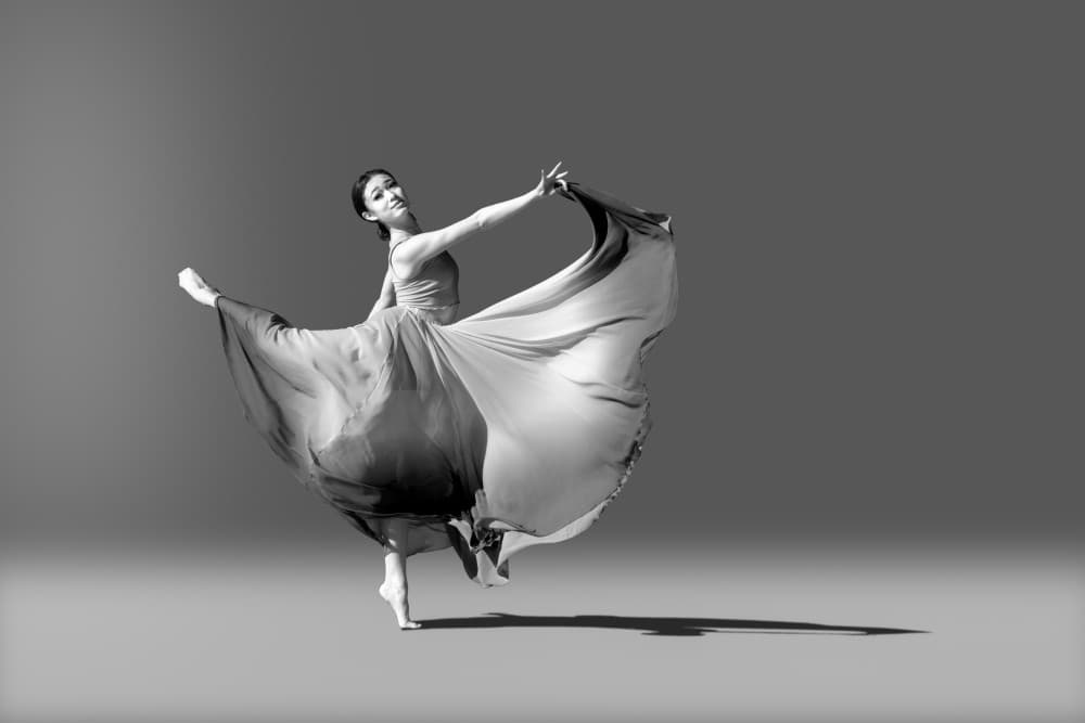 Graceful Dancer Flowing by Bill Wang — canvas wall art