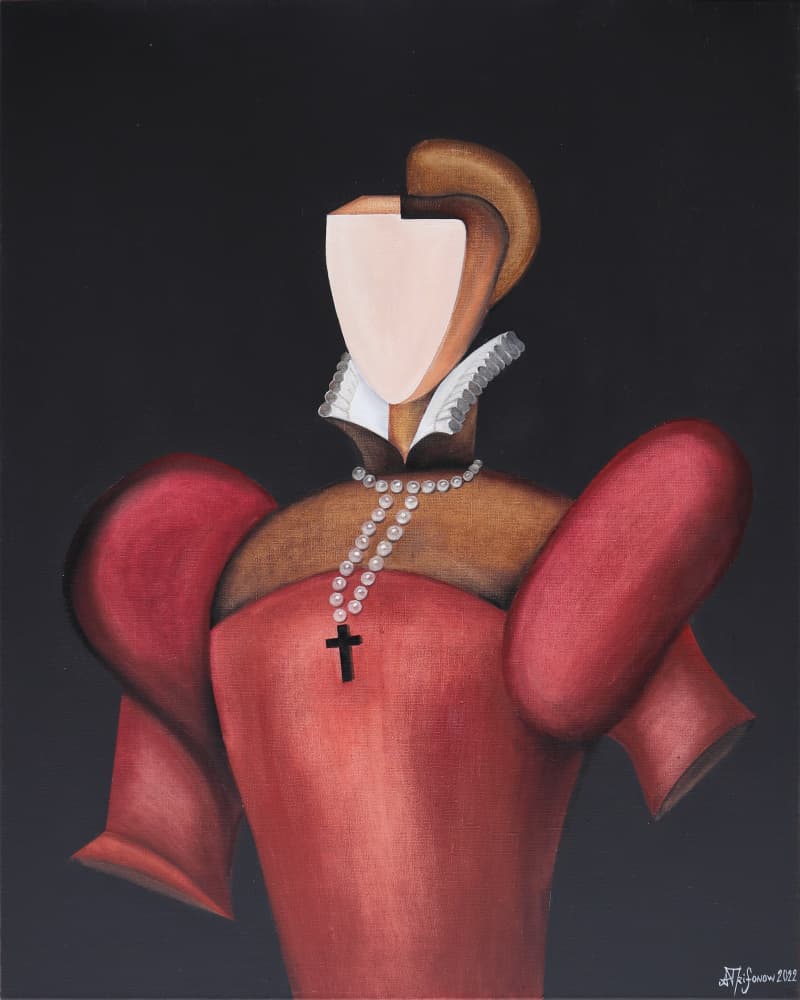 Regal Abstract Lady by Alexander Trifonov — canvas wall art