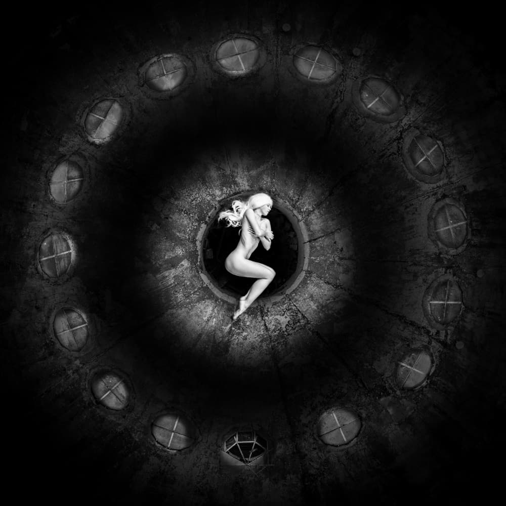 Nude Form Dark Spiral by Ovi D. Pop — canvas wall art