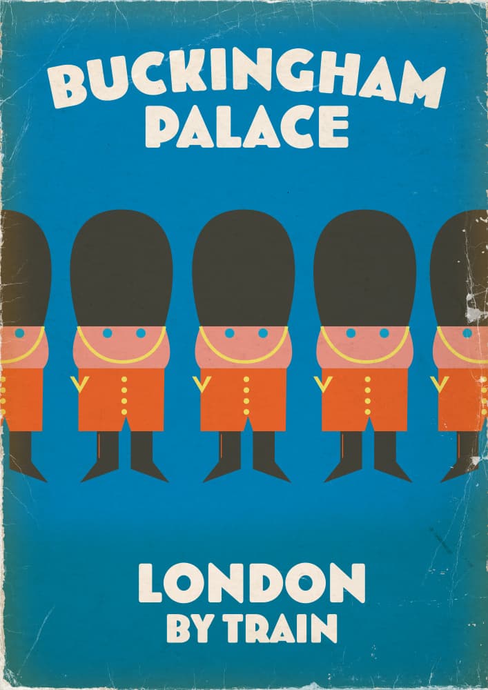 Buckingham Palace Guards by Nicholas — canvas wall art