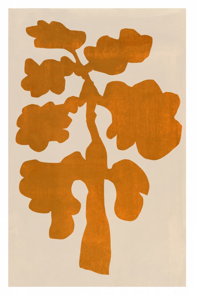 Warm Botanical Silhouette by cartissi — canvas wall art