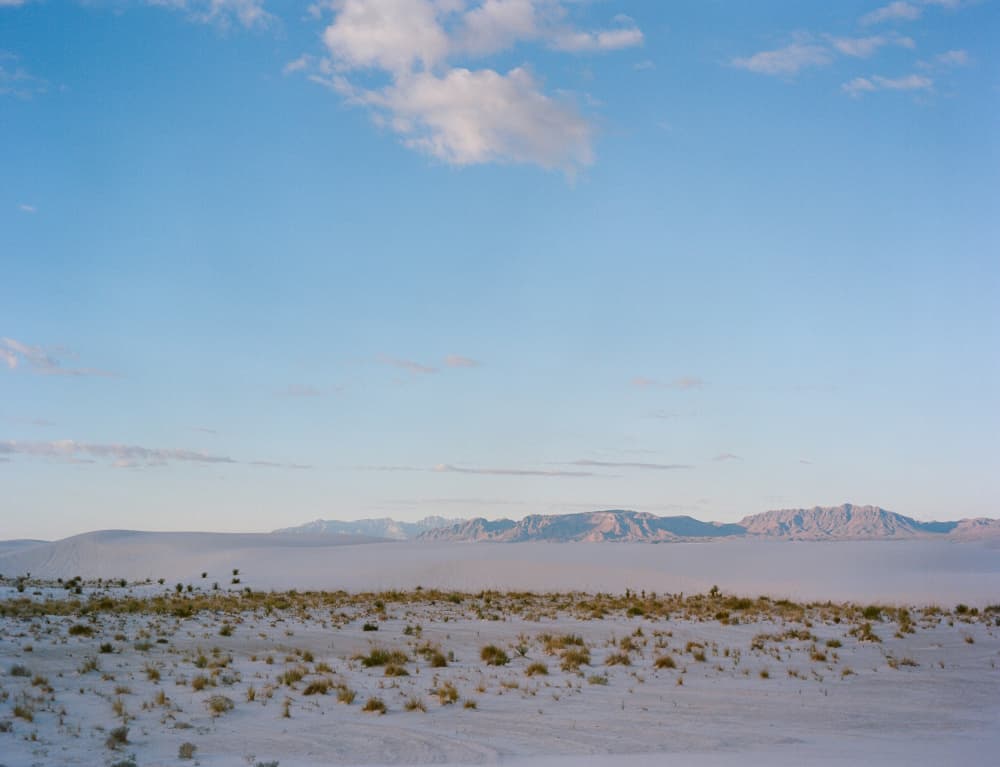 Misty Desert Mountains by Bethany Young — canvas wall art
