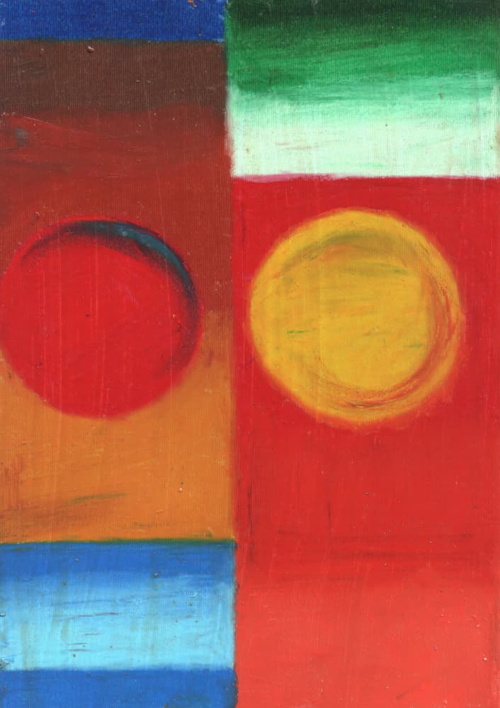 Colorful Abstract Circles by Kulik — canvas wall art
