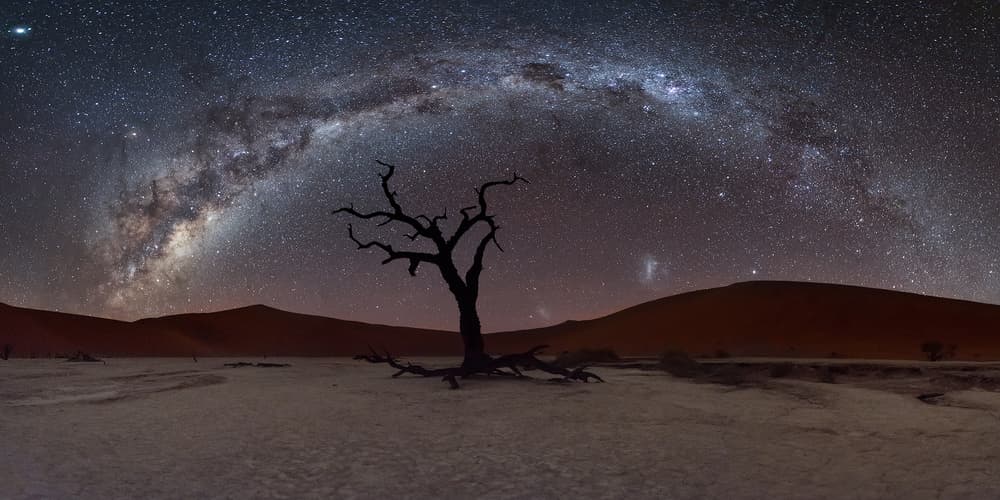 Milky Way Over Desert by Roberto Marchegiani — canvas wall art