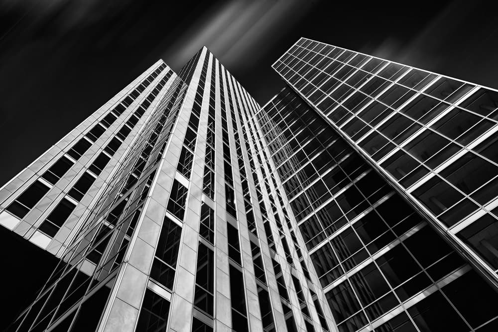 Modern City Reflections by Eric Mattheyses — canvas wall art