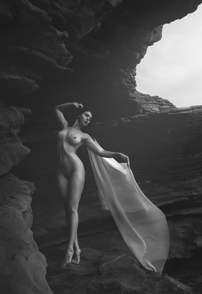 FLYING OUT OF THE CAVE by Paolo Lazzarotti — canvas wall art