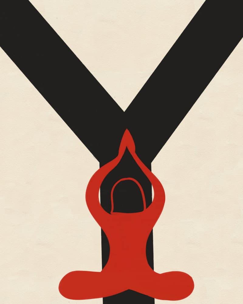 Inner Peace Pose by Deepthi s — canvas wall art
