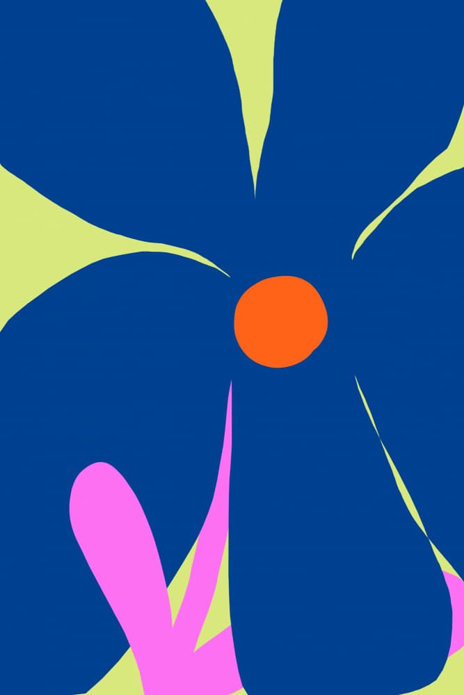 Bold Floral Bloom by Treechild — canvas wall art
