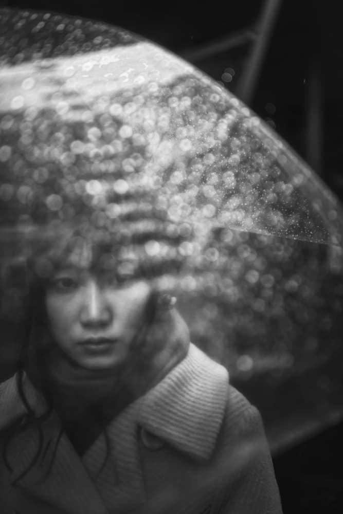 Rainy Day Portrait by Nobu Ishijima — canvas wall art