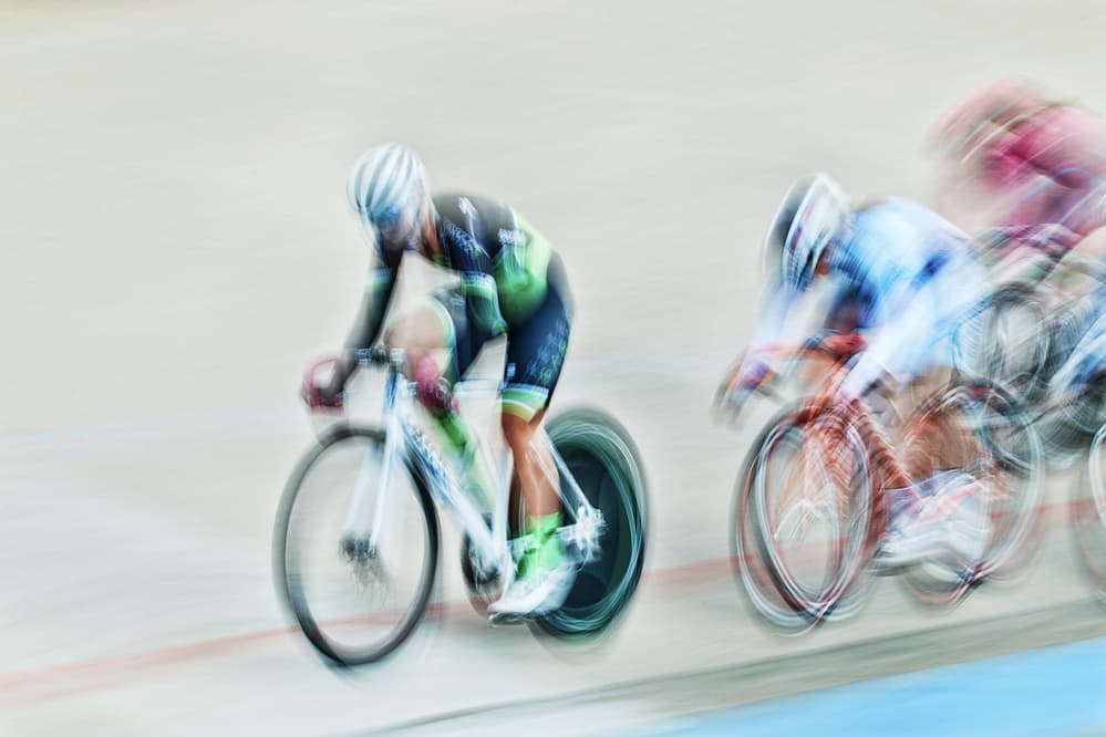 Fast Track Cycling by Dusan Ignac — canvas wall art