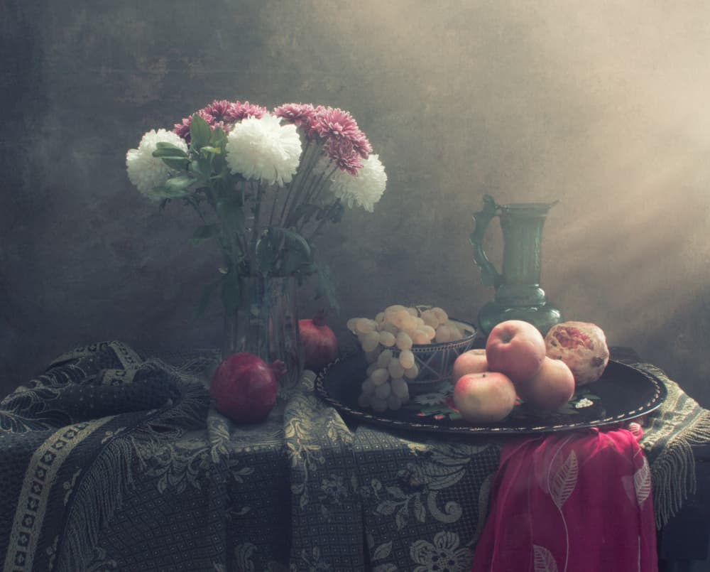 Autumn Floral Still Life by UstinaGreen — canvas wall art