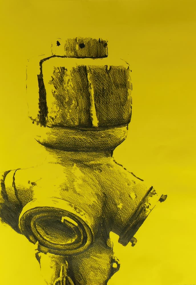 Iconic Yellow Hydrant by Kulik — canvas wall art