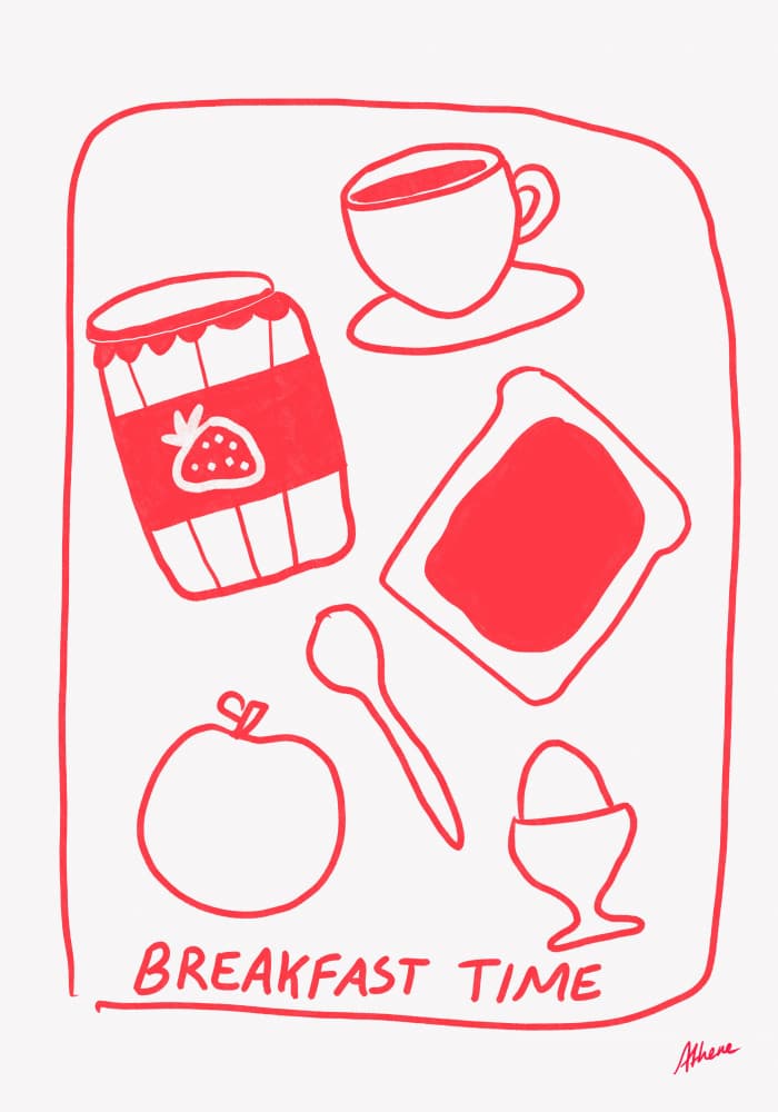 Breakfast Time by Athene Fritsch — canvas wall art
