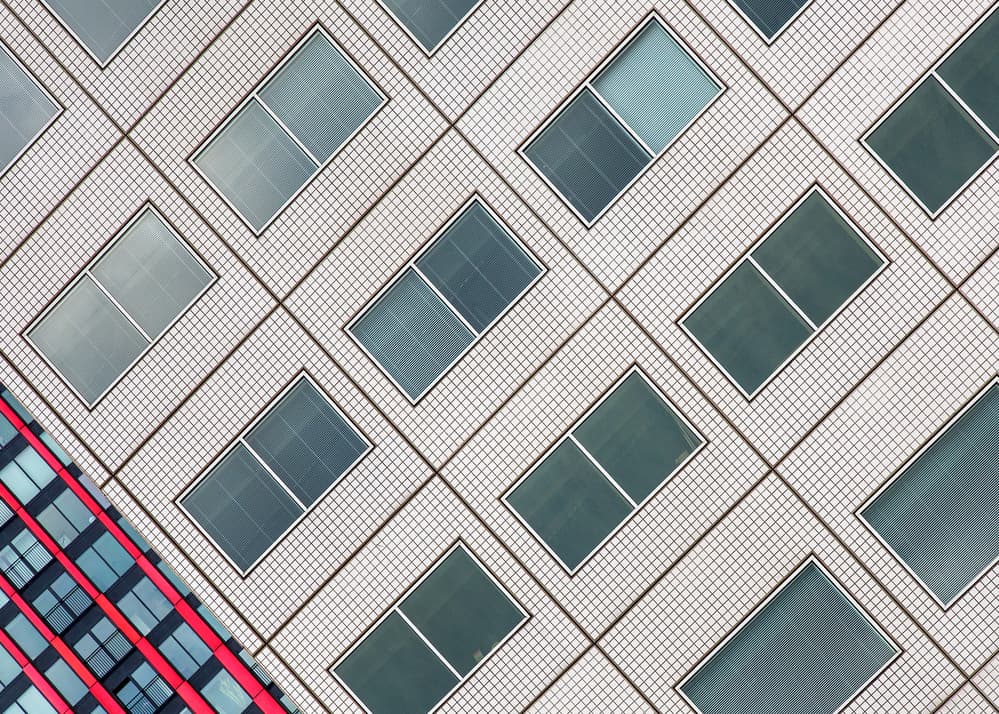 Modern Geometric Facade by Theo Luycx — canvas wall art