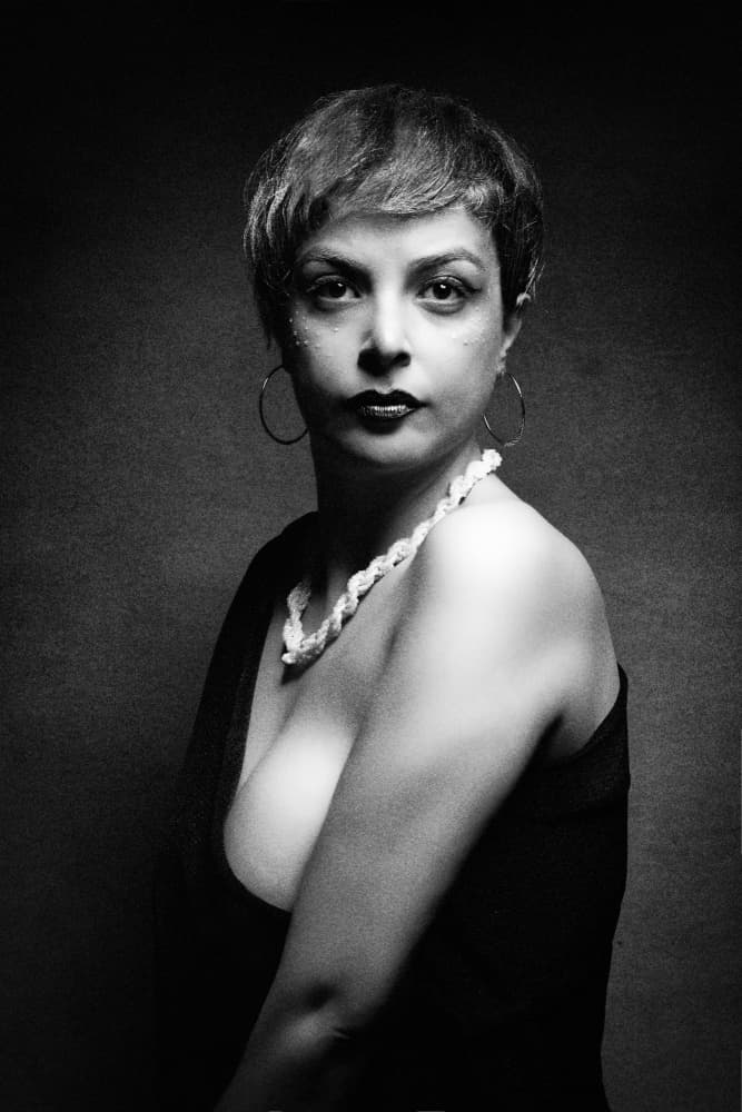 Intense Female Portrait by Glamour Studio — canvas wall art