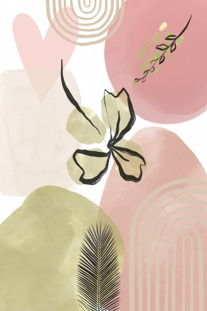 Soft Abstract Botanicals by Sally Ann Moss — canvas wall art