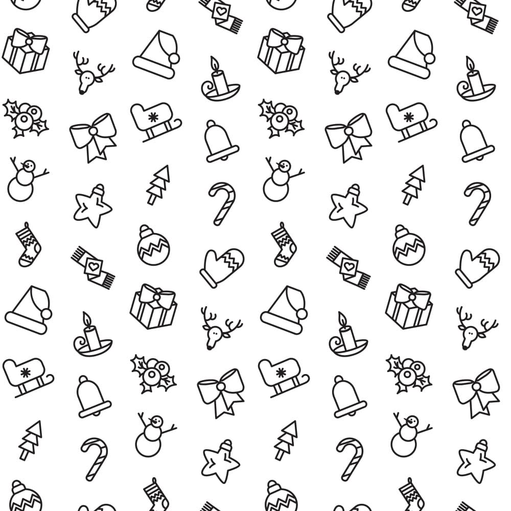 Festive Christmas Icons by Marika Barsrsind β canvas wall art