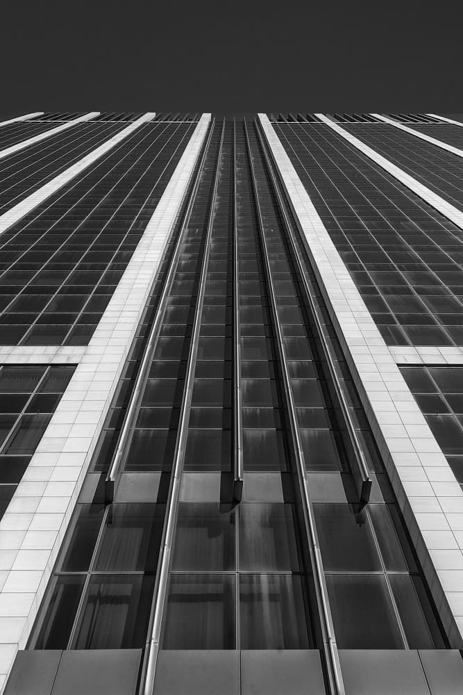 Towering Urban Geometry by Jef Van den Houte — canvas wall art