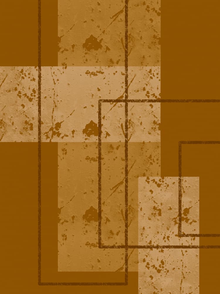 Rustic Geometric Grunge by Yuli Saputra — canvas wall art