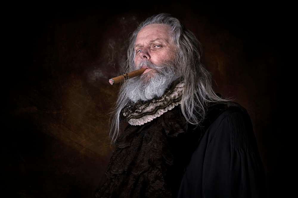 Distinguished Gentleman Cigar by Carola Kayen-Mouthaan — canvas wall art