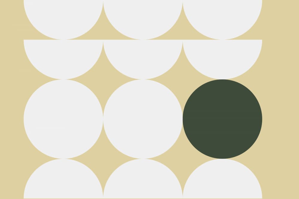 Contrasting Circle Grid by Nilesh Kulkarni — canvas wall art