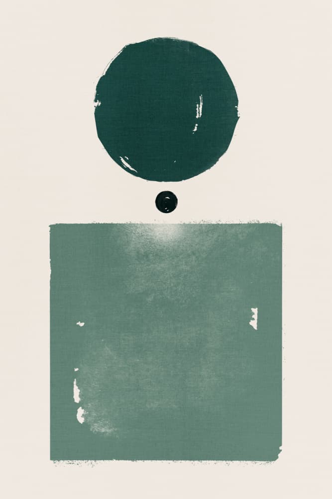 Balanced Geometric Shapes by Ema Paraschiv — canvas wall art