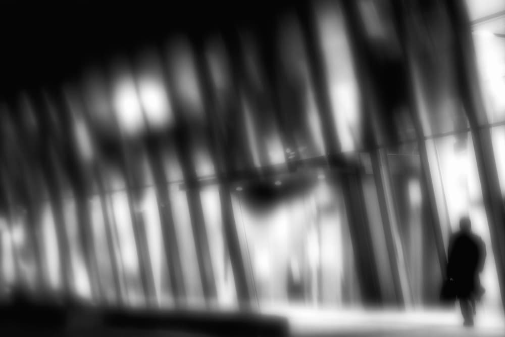 Abstract Solitary Figure by Teruhiko Tsuchida — canvas wall art