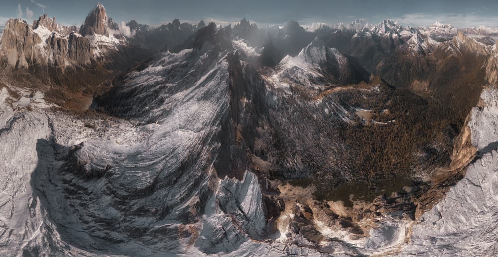 Grand Winter Mountains by Stan Huang — canvas wall art