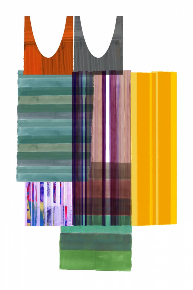 Abstract Color Blocks by cartissi — canvas wall art