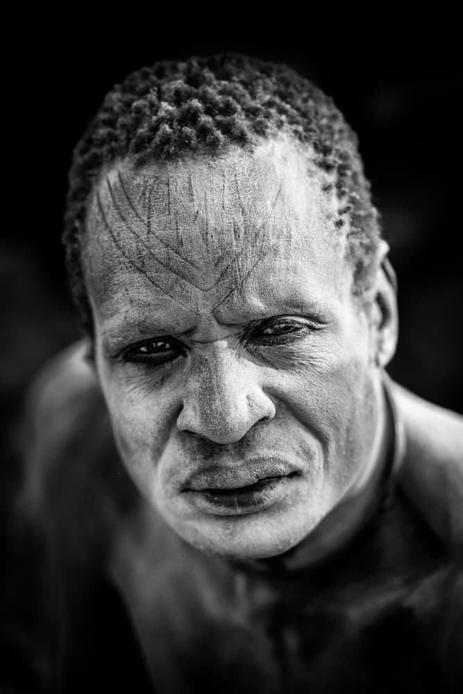 Powerful Tribal Portrait by Trevor Cole — canvas wall art