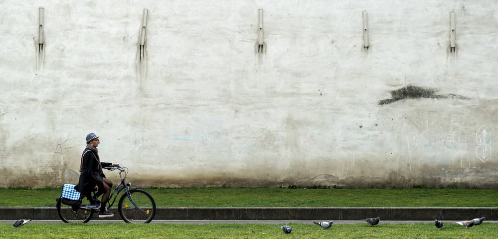 Urban Bike Ride by Lus Joosten — canvas wall art