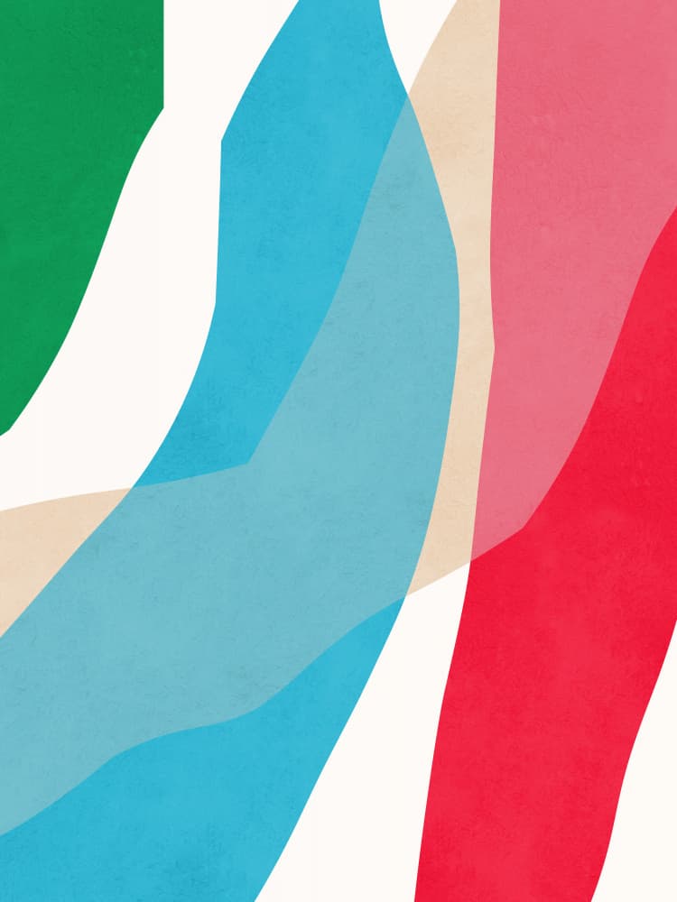 Colorful Organic Flow by Vitor Costa — canvas wall art