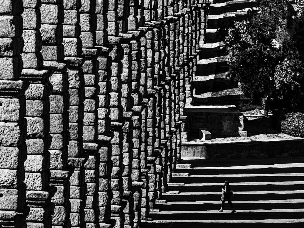 Ancient Stone Steps by Adolfo Urrutia — canvas wall art