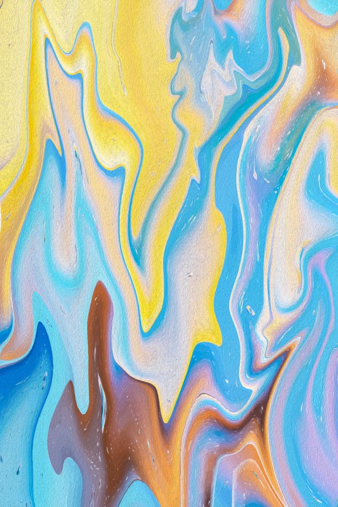 Pastel Liquid Flow by Vesuvik Designs — canvas wall art