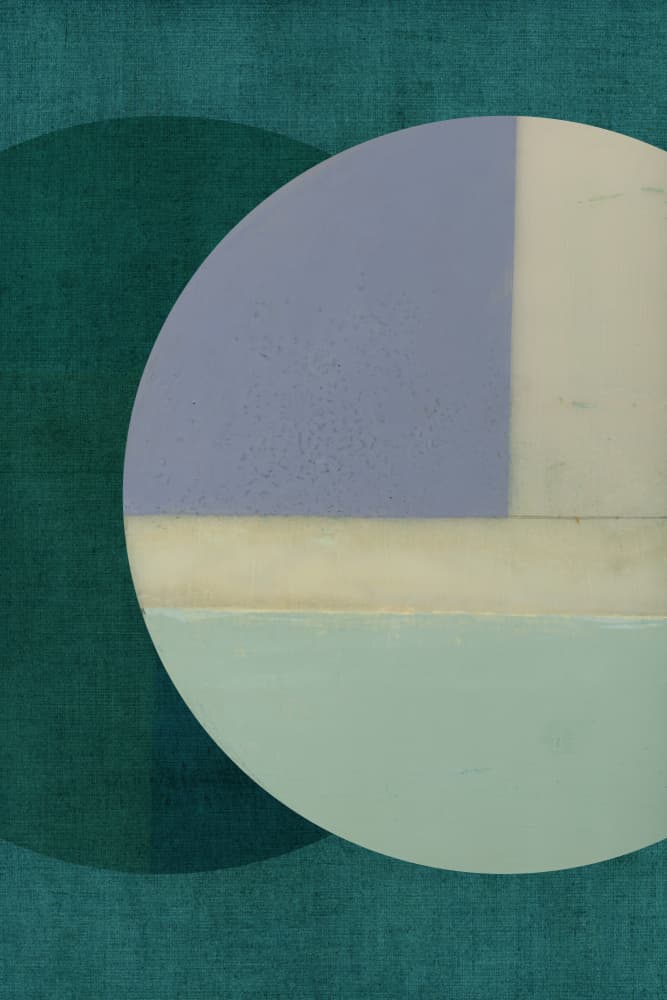 Muted Geometric Circle by cartissi — canvas wall art