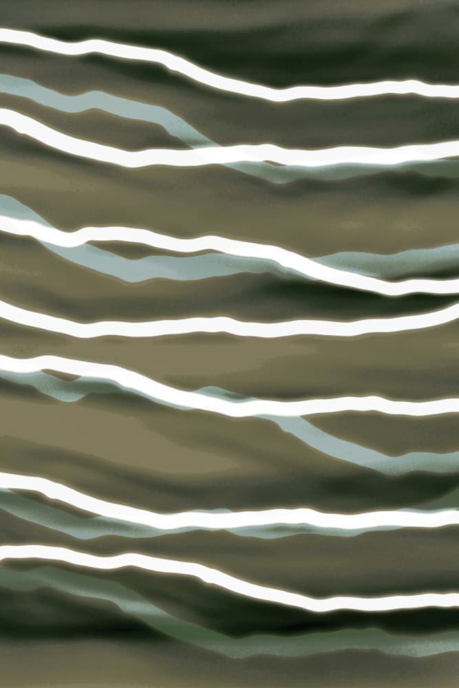 Earthy Wavy Lines by Christina Sillen — canvas wall art