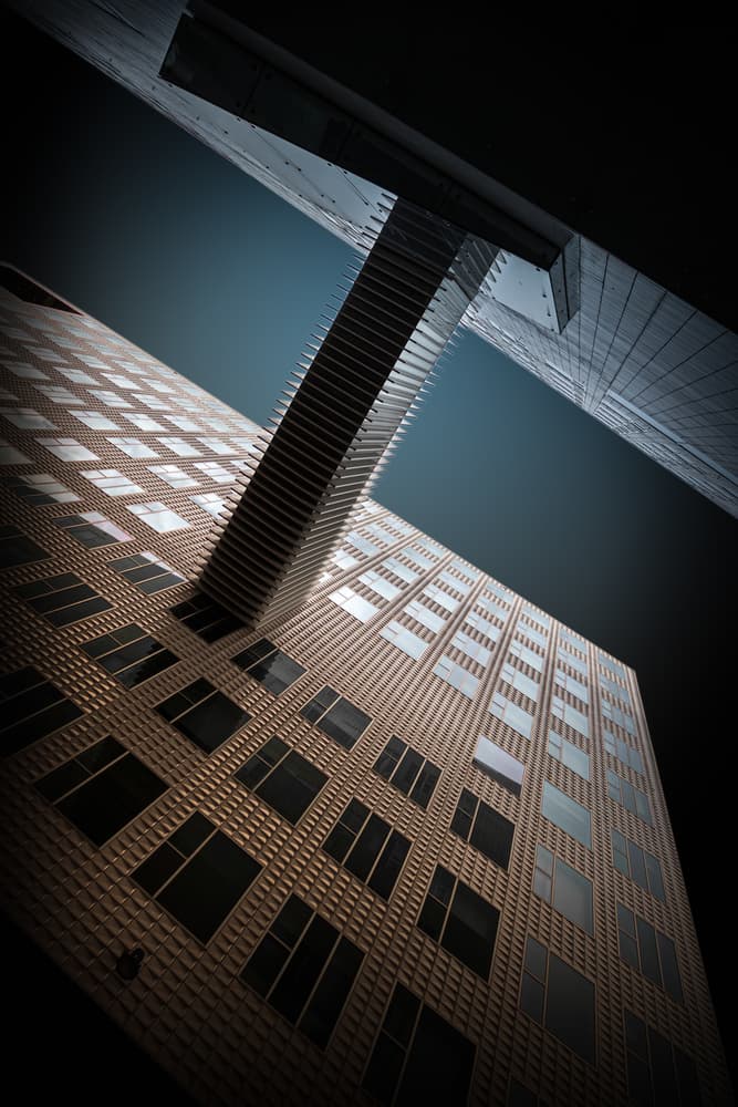 Geometric Building Connection by Jörg Vollrath — canvas wall art